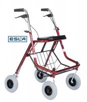 ESLA 6504-kävelypyörä, punainen